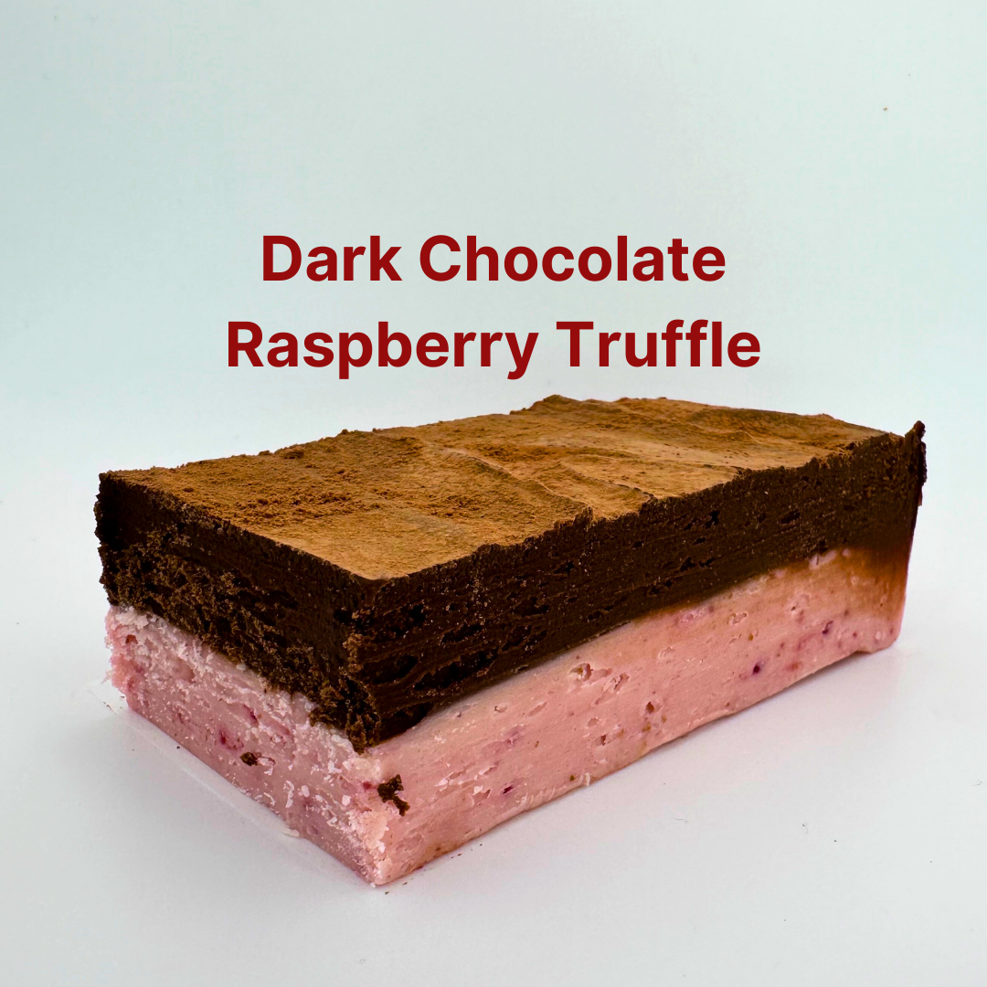 Dark Chocolate Raspberry Truffle Fudge